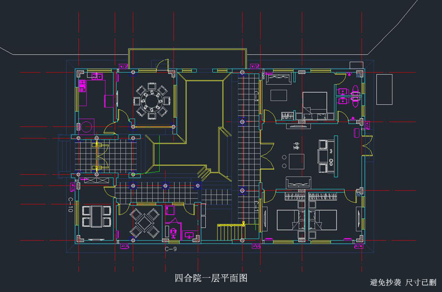 徽派三進(jìn)中式建筑案例