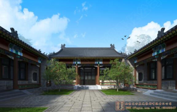 仿古中式建筑裝修效果圖