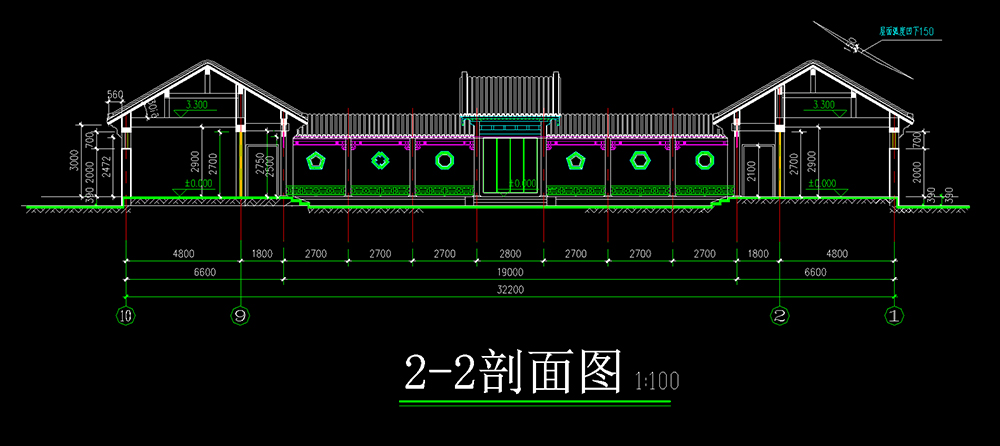 三進(jìn)四合院施工圖