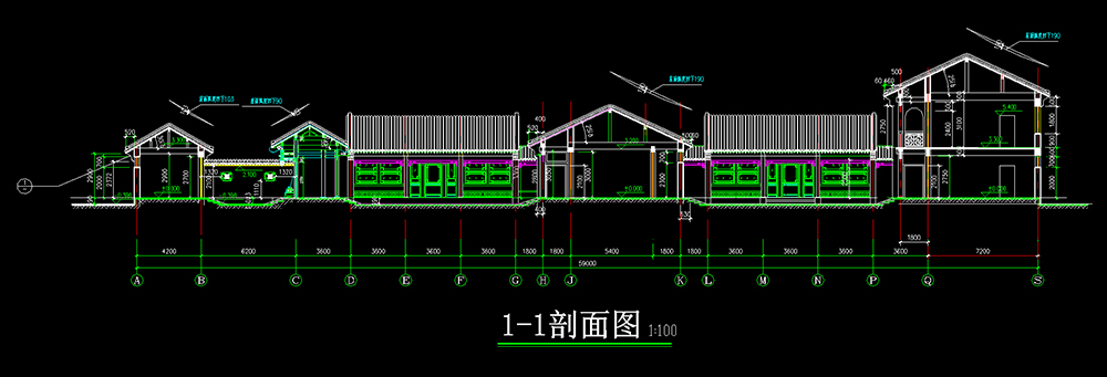 三進(jìn)四合院施工圖