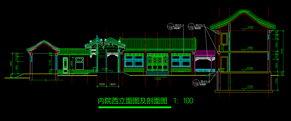 徽派二進(jìn)中式建筑設(shè)計案例